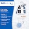 Kenney Mfg Frosted Hanging Shower Caddy, 5.5in D x 10.3in W x 20in H KN614000 - alternate 2